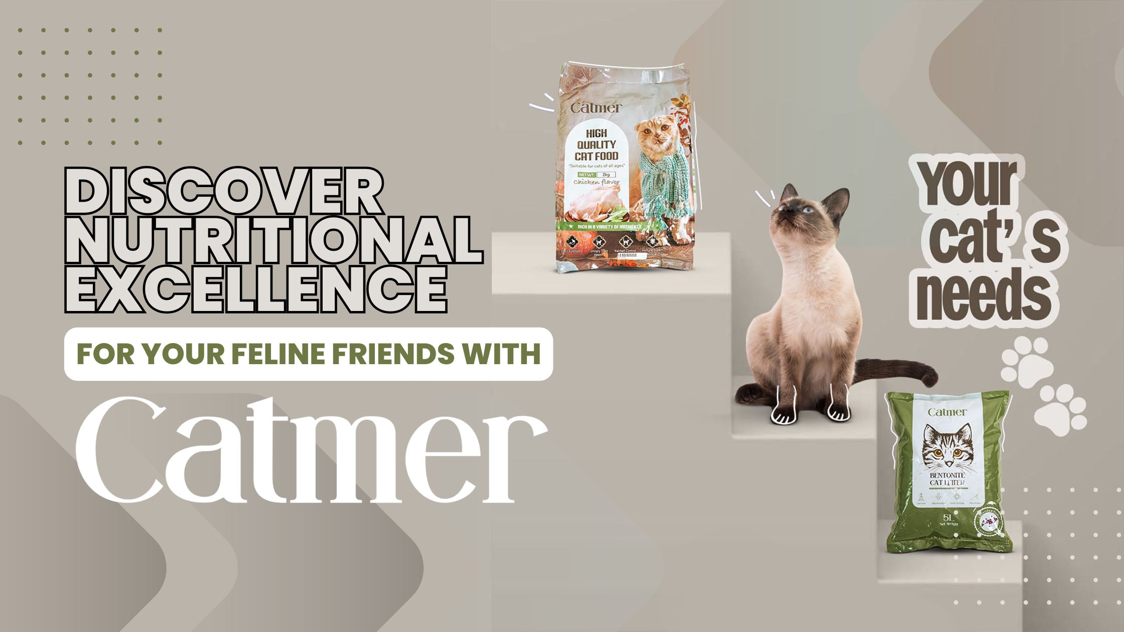 Healthy cat enjoying premium Catmer cat food in Dubai, symbolizing optimal nutrition and convenience for pet owners.