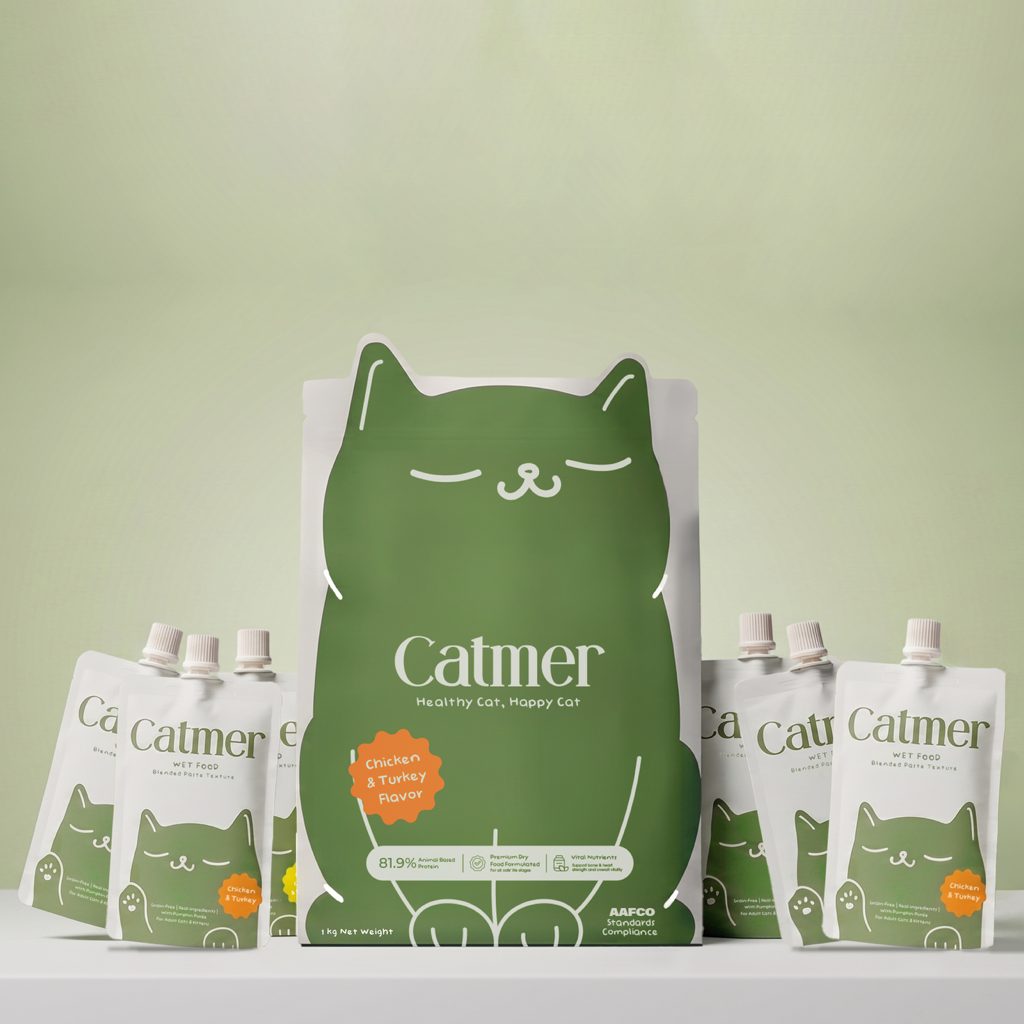 Catmer® Dry Cat Food and Catmer® 6 Wet Food Pouches