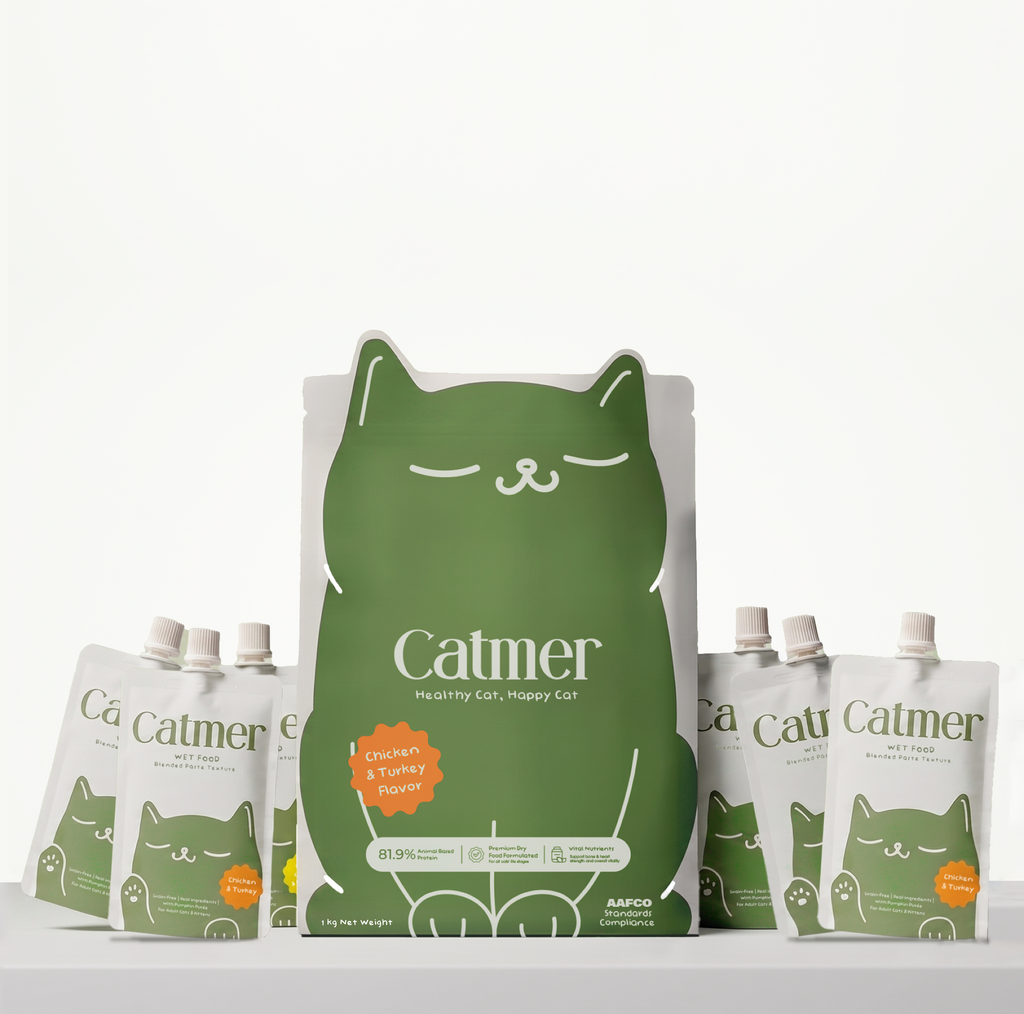 Starter Bundle - Catmer® Dry Cat Food and Catmer® 6 Wet Food Pouches